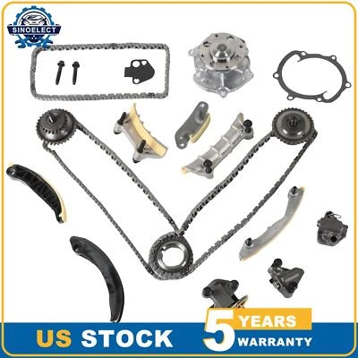 Timing Chain Kit Water Pump Set For 2007-11 Cadillac STS 2011-15 GMC Acadia 3.6L - Image 1 of 4