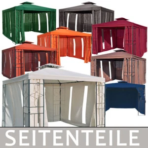 4x Seitenteile mit Fenster f. Pavillon 3x3m Seitenwand Seitenwände Reißverschluß - Bild 1 von 40