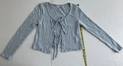 Cárdigan Autoestima, Niñas Jóvenes, Talla M, Azul Claro Foto 1 de 4