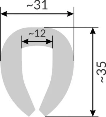 Kantenschutz Rammschutz Stoßkante Scheuerleiste Rand Schutz Boot G8 hart PVC  - Bild 1 von 3