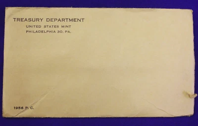 1956 PROOF SET.  Envelope is still sealed  Genuine US - Image 1 of 3
