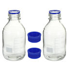 Lab Graduated Storage Bottle 2Pcs 500Ml Plastic Container-Io