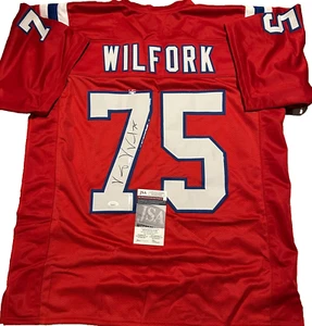 Vince Wilfork New England Patriots Autographed signed Custom Jersey COA JSA-XL - Picture 1 of 3