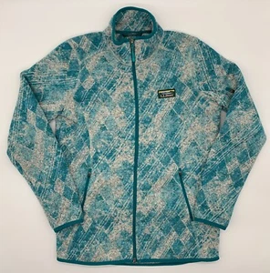 L.L. Bean Full Zip Up Jacket Womens Size S Blue Gray Fleece Sweater Pockets Logo - Picture 1 of 7