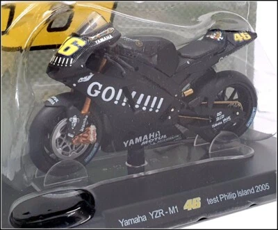 Altaya 1/18 Scale FFR58 - Yamaha YZR-M1 - #46 Test Philip Island 2005 Rossi - Image 1 of 4