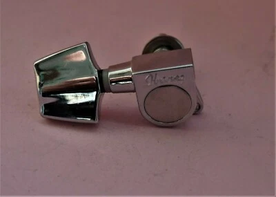 IBANEZ TUNING KEY TROQUELADO CROMO Sintonizador Suave Estilo Artista Vintage LADO DERECHO Foto 1 de 4