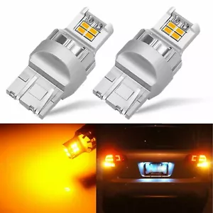 JDM ASTAR 2x 7443 7440 Amber Yellow 12 SMD Turn Signal Side Maker LED Light Bulb - Foto 1 di 8