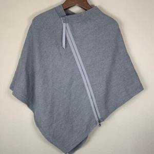 Lululemon On The Go Poncho 100% Merinowolle meliert grau OS minimalistisch Preppy - Bild 1 von 7