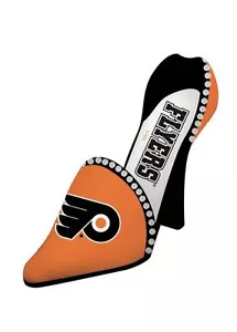 Philadelphia Flyers Decorative Shoe Wine Bottle Holder [NEW] NHL Glass Drink - Picture 1 of 1