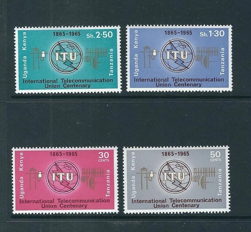 Kenya, Uganda, Tanzania SC # 152-155 International Telecommunications Union. MNH - Image 1 of 1