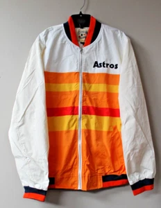 New MLB Houston Astros city edition embroidered zip up poly jacket men's M - Picture 1 of 4