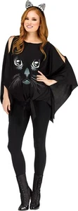 Costume poncho gatto adulto taglia unica - Foto 1 di 2