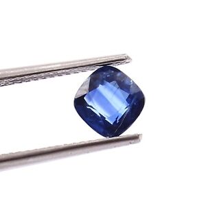 Natural Sapphire Faceted Cut 1.50 Cts Cushion Shape Loose Gemstone 6X6X4 mm