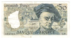 50 Francs Schein Quentin de la Tour 1984 sehr guter Zustand ( 046 * ) - Bild 1 von 3