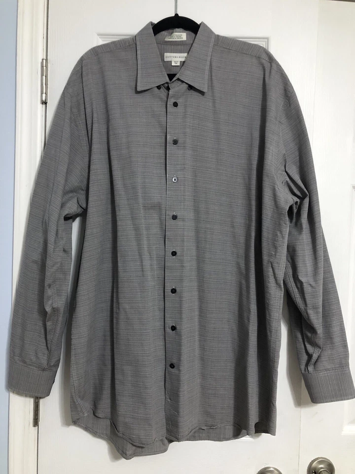 Cutter & Buck Grey Button Down Dress Shirt 100% Cotton Men’s XLT Tall - Image 1 of 4