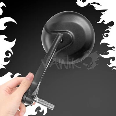 VAWiK Bar end mirrors black round 12mm bolt-on fits BMW R nineT S 1000 RR - Изображение 1 из 4