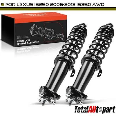2 件减震器组件适用于雷克萨斯 IS250 06-13 IS350 2011-2013 AWD 轿车后部 — 第 1/4 张图片