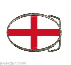 HEBILLA DE CINTURÓN DE PELTRE BANDERA DE INGLANDIA SIN REINO UNIDO. ENVÍO ------ - Imagen 1 de 3