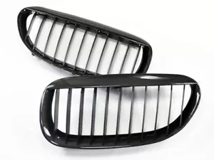 AutoTecknic Carbon Fiber Front Grille Fits 04-11 BMW E63 / E64 6-Series | M6 - Picture 1 of 5