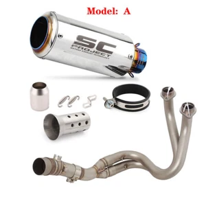 Whole System for Kawasaki Z650 Ninja 650 ER6F EX650F Exhaust Muffler Front Pipe - Bild 1 von 3