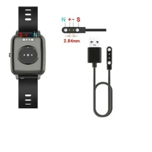 2-Pin Universal USB Data Charging Cable Magnetic Charger For Smart Watch 2.84mm - Picture 1 of 12