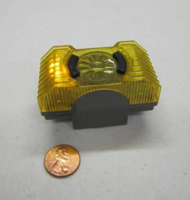 Lego Duplo Amarelo Sirene de Emergência Luz Sons Peça de Tijolo Polícia Vintage - Imagem 1 de 4