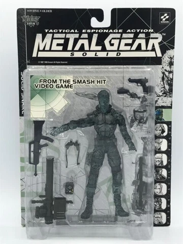 NEW METAL GEAR SOLID CLEAR VARIANT Solid Snake FIGURE MCFARLANE 1999 Cover