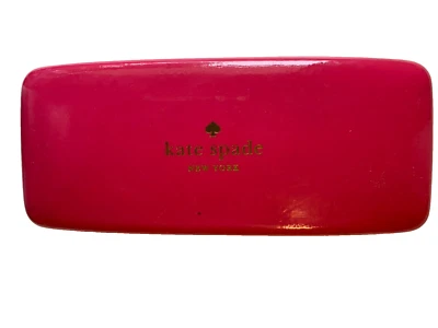 KATE SPADE Estuche Anteojos Gafas de sol Rosa Naranja Carcasa rígida Auténticas Foto 1 de 4