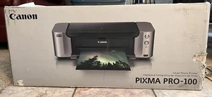 Brand New Canon PIXMA PRO-100 Inkjet Digital Photo Printer - Picture 1 of 10