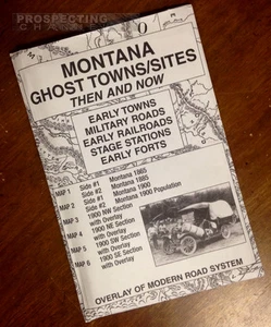 MONTANA Edition GHOST TOWNS & Sites Then and Now MAPS - Picture 1 of 2