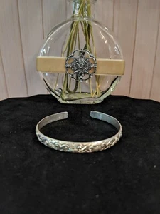 Sterling Silver Scroll Bangle Bracelet - Picture 1 of 3