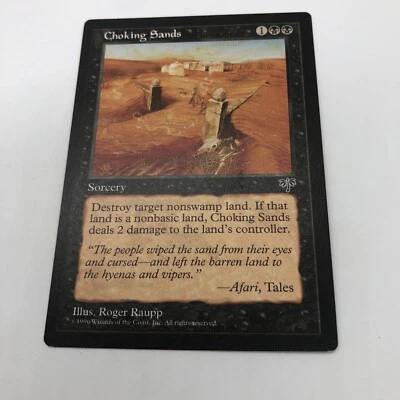 Magic The Gathering Choking Sands Mirage Common Sorcery - Image 1 of 4