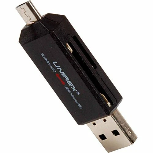 Lector Unirex 4 en 1 USB/Micro USB para tarjetas SD y MicroSD Foto 1 de 1