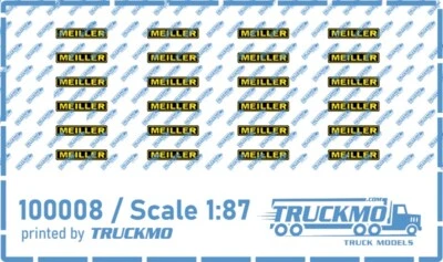 TRUCKMO DECALPRINTING TRUCKMO Decals Meiller Fahrzeugbau Logo 100008 1:87
