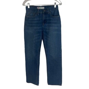 Levis 505 Jeans Big Boys Size 14 Slim Red Tag Medium Wash Straight Leg - Picture 1 of 11