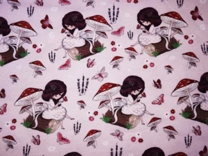 Fliegenpilz Mädchen rosa - Fräulein von Julie Jersey Digitaldruck FVJ Stoff - Bild 1 von 2
