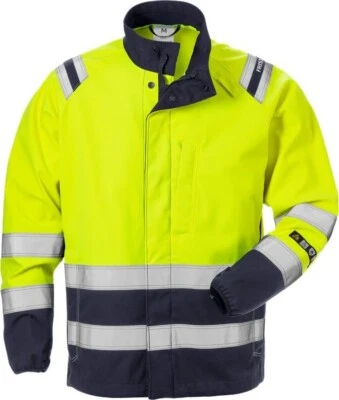 Fristads Flamestat Softshell-Jacke Kl. 3 4016 FSS Warnschutz-Gelb/Marine - Bild 1 von 2