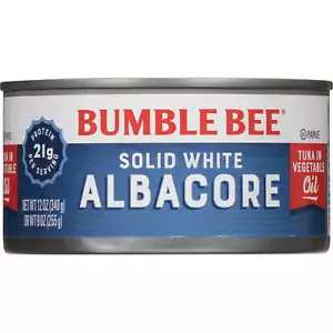 (6 pack) Bumble Bee Solid White Albacore Tuna in Oil, 12 oz can - Picture 1 of 9