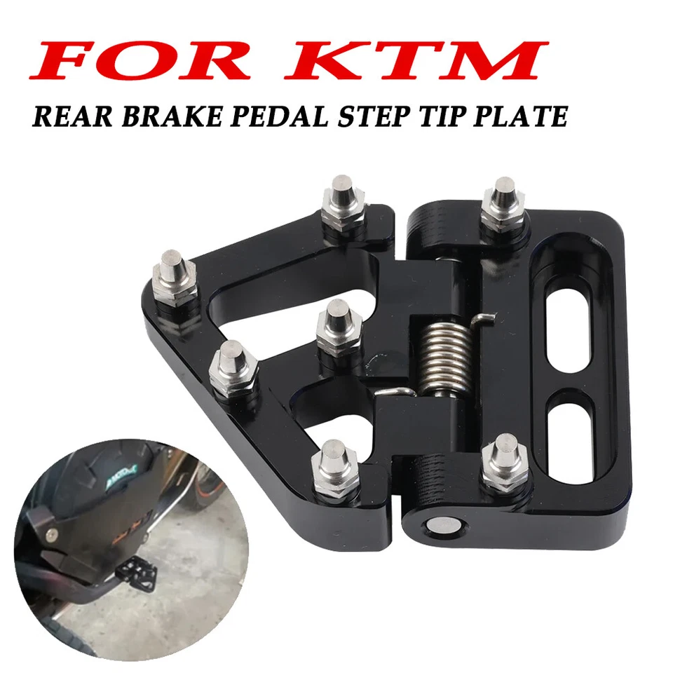 Folding Rear Brake Pedal Step Tip Plate For KTM 990 1050 1090 1190 1290 ADV R Foto 1 de 3