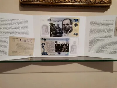  TEST NOTE PWPW POLAND 2017 RARE FOLDER  MATUSZEWSKI second version 2nd - Image 1 of 4