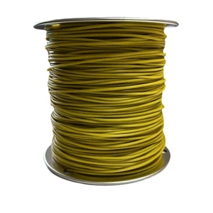 3/32" - 1/8" 7x7 Vinyl Coated Galvanized Aircraft Cable - Yellow - Picture 1 of 3