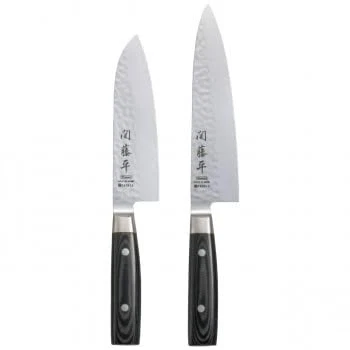 Seki Tohei 37 layer Damascus knife set of 2 - Image 1 of 1