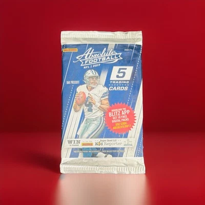 Paquete de fútbol americano Panini Absolute 2017 sellado de fábrica (1) - LOOK4 Patrick Mahomes RC Foto 1 de 3