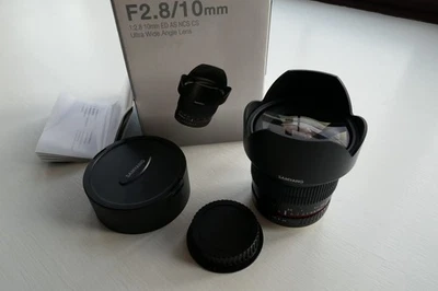Samyang 10mm f2.8 lens ED AS NCS CS, for Canon EOS EF-S - Image 1 of 4