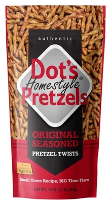 Pretzels Dot's Homestyle, bocadillo original sazonado Pretzel Twists, familia S de 16 oz Foto 1 de 4