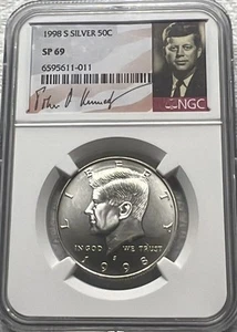 1998 S Kennedy Half Dollar Matte SP 69 ( Low Minted ) - Picture 1 of 2
