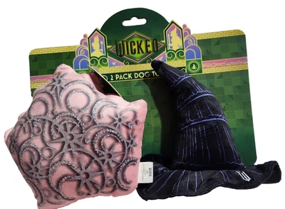 NUEVO Juguetes para Perros Sombrero Bruja Malvada y Almohada Rosa con Chirrido 2 Juguetes Medias de Regalo Foto 1 de 2