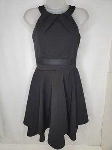 Honey & Rosie Black Dress Size SMALL BodyCon Mini Sleeveless Short Zip - Picture 1 of 11