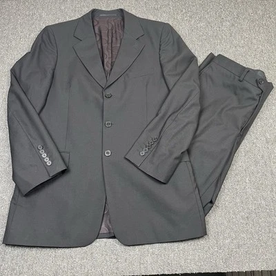 Traje Paul Smith Para Hombre 38R Gris Oscuro Ajuste A Medida Lana Negocios Formal Boda Foto 1 de 4