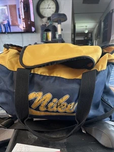Nike Vintage 90s Y2K Duffel Sporttasche Gelb Und Blau! - Bild 1 von 6